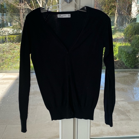 ZARA black buttoned cardigan - Picture 3 of 3